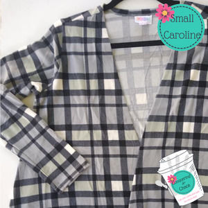 Plaid LuLaRoe Caroline Cardigan, Small, NWT